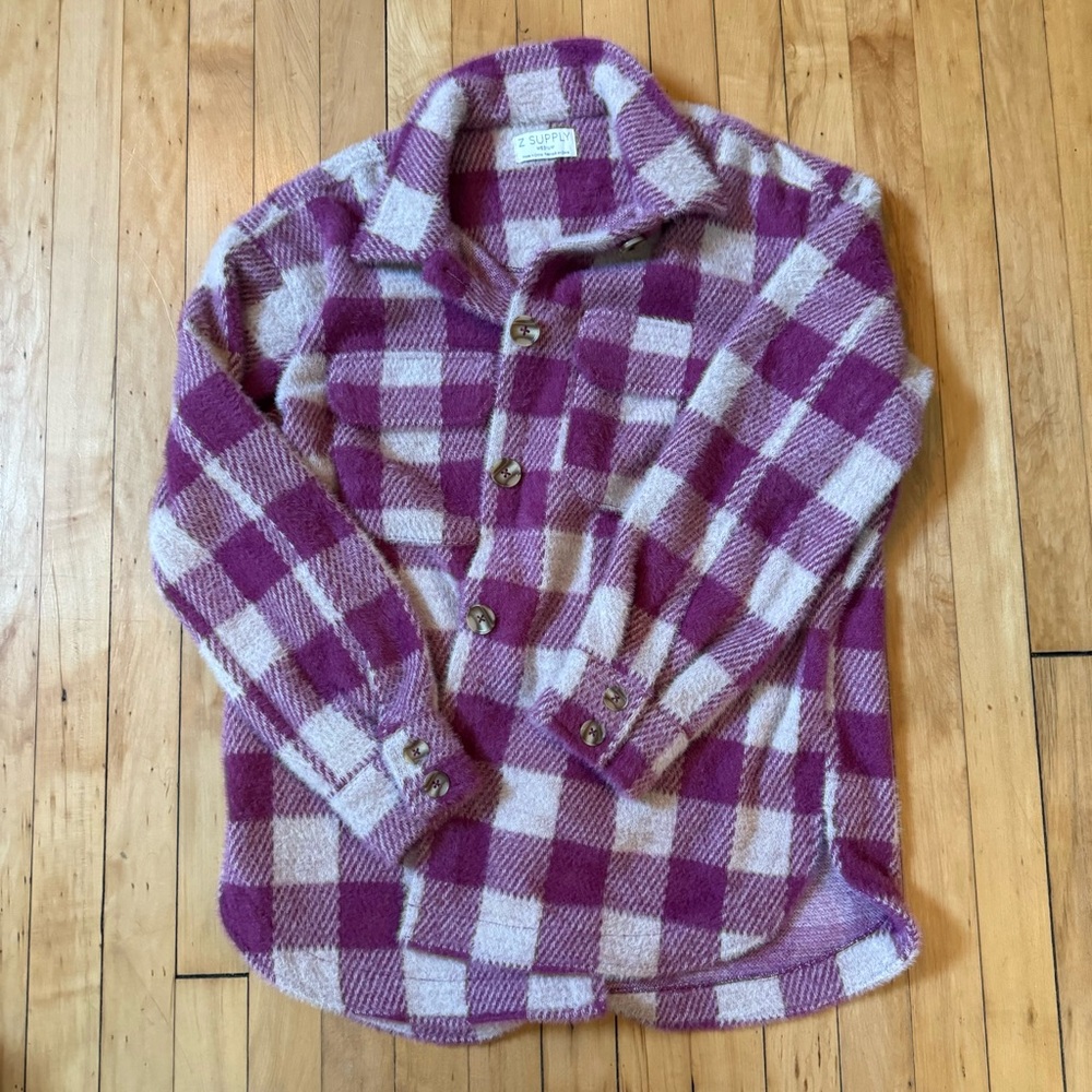 Z SUPPLY plaid tucker jacket